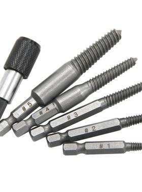 厂家批发5pcs六角柄断头螺丝取出器60mm电动六角断丝取出工具