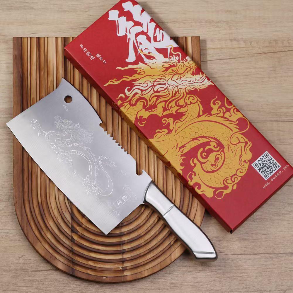 国货严选 手工锻打斩切刀两用切菜刀砍骨头家用不锈钢厨房超快刀