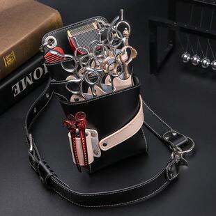 真皮剪刀包发型师专用剪发腰包斜挎包理发工具包宠物剪刀包剪子包