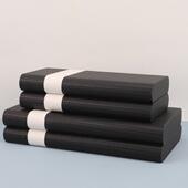 北欧简约轻奢木质皮革首饰收纳盒摆件样板房家居衣帽间桌面装 饰品