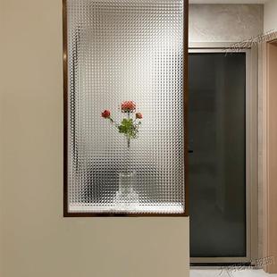 超白金元宝方格钢化艺术玻璃隔断屏风厕所洗手台卫浴室化妆室半墙