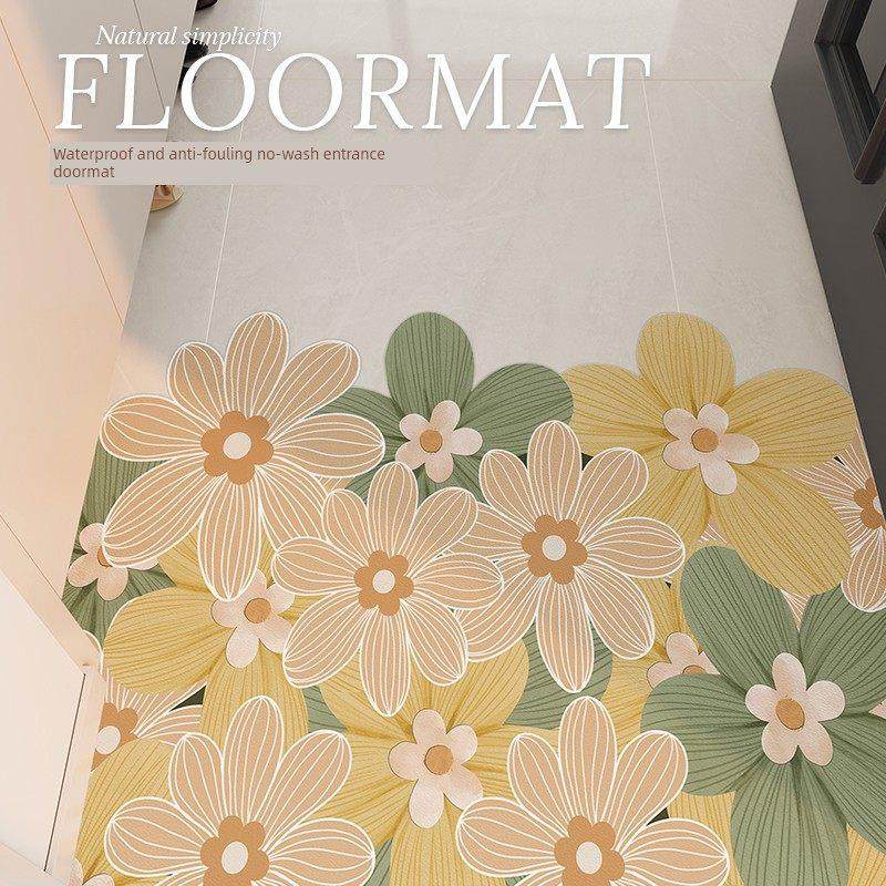 小清新入口门地板垫Pvc可擦洗入口门地毯入口门垫免洗可切割脚垫,居家布艺,入户地垫,淘宝优惠券,粉丝福利购,淘宝优惠卷