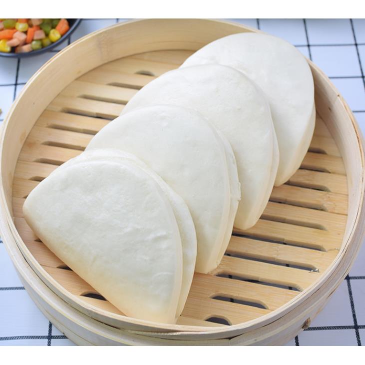 月亮馍饼胚荷叶饼夹馍商用早餐半成品加热即食面食冷冻肉夹馍饼