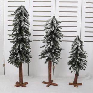 圣诞节小型圣诞树70 饰品 110cm站款 植绒雪松杉仔树桌面橱窗摆件装