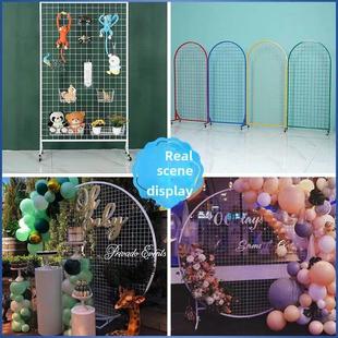 圆格展示架幼儿园艺术区作品书画展铁架垂直移动储物架