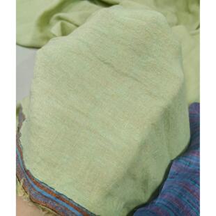 高货夏款薄款色织汉麻亚麻混纺纯麻面料半米价