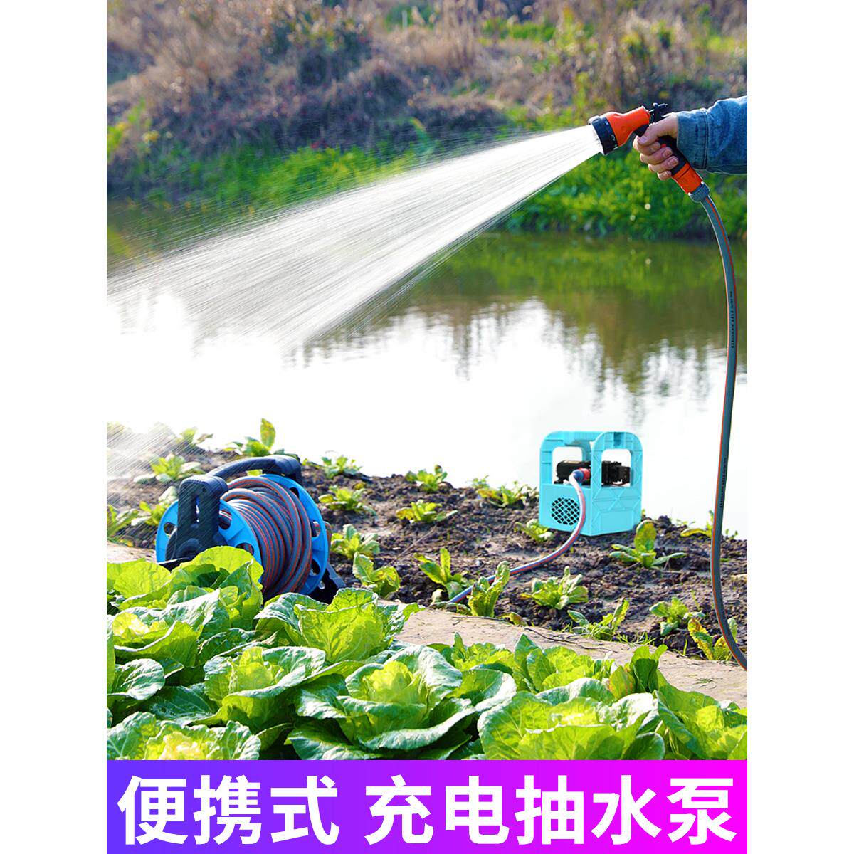 德国精装进口充电式抽水泵家用抽水机浇水浇菜神器浇水机农用灌溉