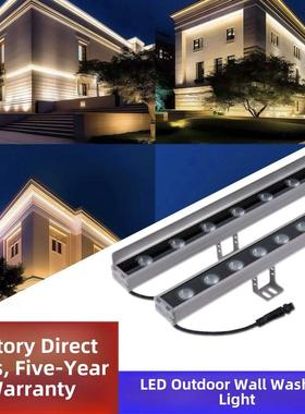 Led洗墙机户外防水彩色24V线性射灯房子外墙线性灯Dmx512