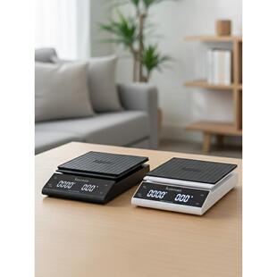 koonan意式手冲咖啡电子秤专用称重计时 咖啡豆克称 手冲咖啡秤