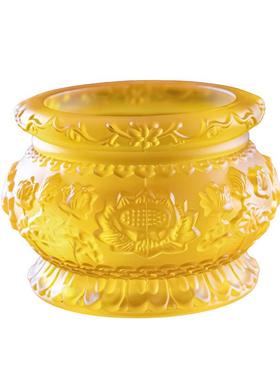 琉璃莲花香炉家用供奉上香室内佛堂仙家道家烧香炉祖先祠堂财神炉