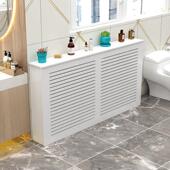 家点灵感暖气片遮挡定制地暖分水器遮挡罩化妆室水表管道遮挡装 饰