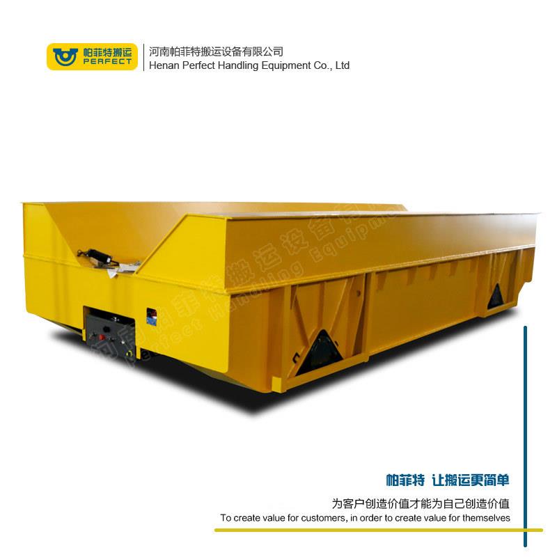 钢材搬运1-50吨蓄电池电动轨道平板地轨小车