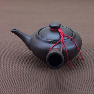 紫砂侧柄壶长把泡茶壶单柄带过滤网茶海长嘴手抓壶家用手柄壶茶具