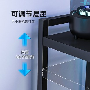 机箱托架落地多层可移动带滑轮放电脑底座置物架 电脑主机支架台式