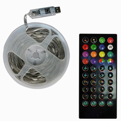 轻量化声控d幻彩RGB手机宝莲灯APP音乐律动皮线灯USB氛围串串灯