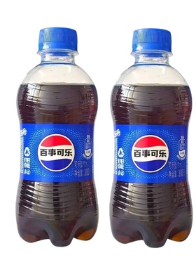 百事可乐300ml*2小瓶装经典原味美年达七喜汽泡水碳酸饮料饮品