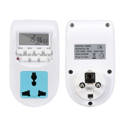 欧式德式通用插座定时器数显时控开关AL-06 Plug Digital Timer