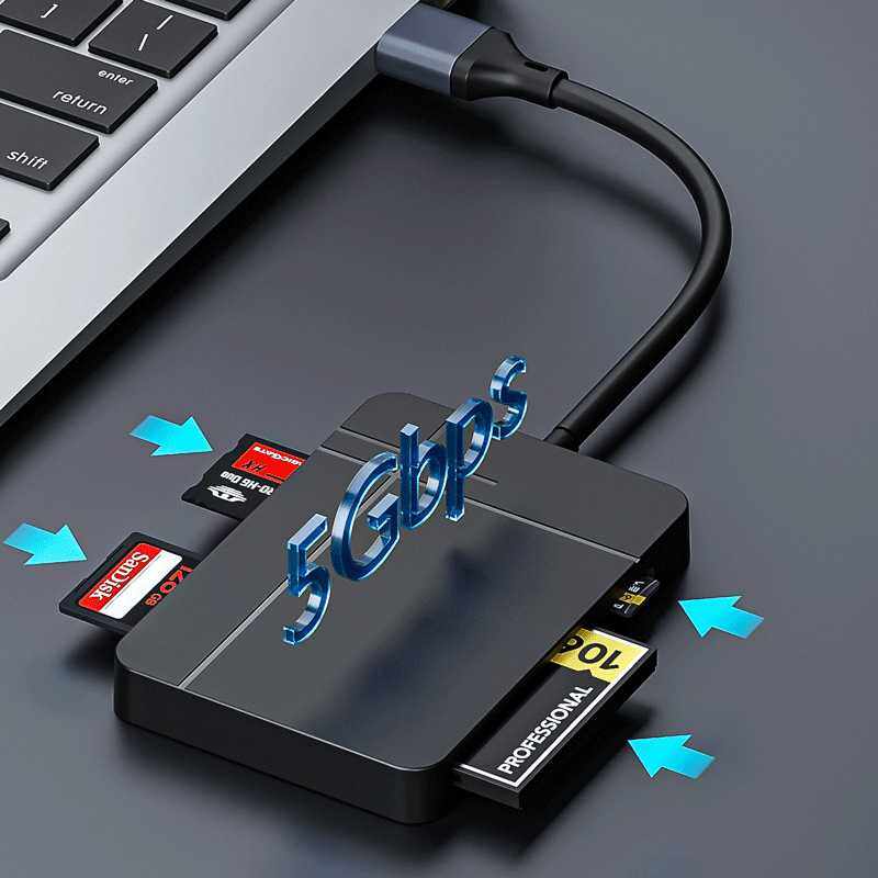 SD/TFUHS-II cf ms四合一读卡器sdXC UHS-II可用专业相机储存卡