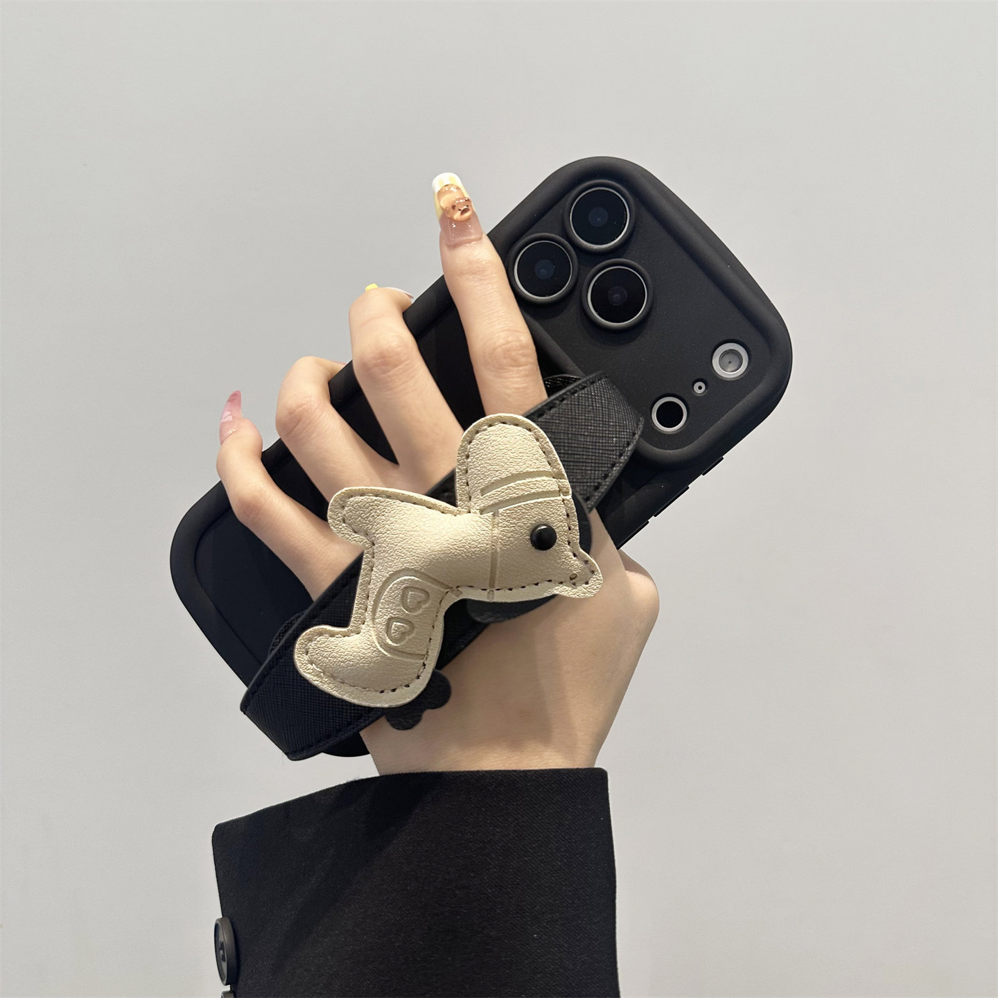 皮质小马手腕带适用华为mate80pro手机壳mate70/60pro新款pura80可背带pura70pro挂绳p60全包nova14/15防摔套