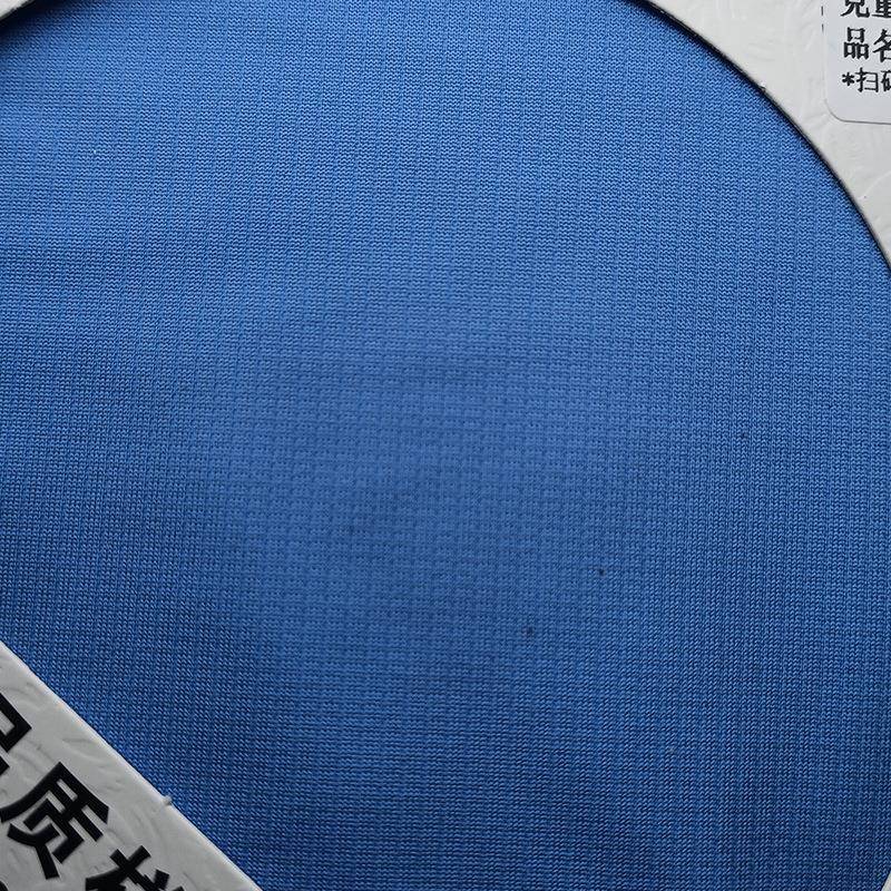 水晶格锦纶合纱POLO衫锦氨面料冰丝速干针织高弹布料透气
