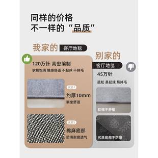 家用轻房奢感沙混茶发几垫间室内免洗可擦现代45 地毯客厅2025新款