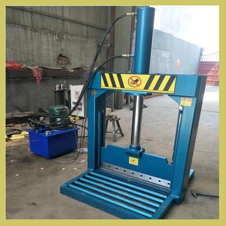 再生胶切胶机废旧塑料卷膜铡刀660型橡胶液压切胶机载料机