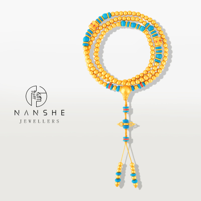NANSHE/南奢 珐琅彩流苏项链多圈手串L2453