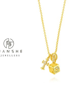 NANSHE/南奢 轻奢十字方块项链L1549