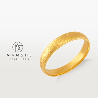 NANSHE/南奢 新中式爆闪宽版碎冰冰时尚手镯闭口鱼鳞 L1902