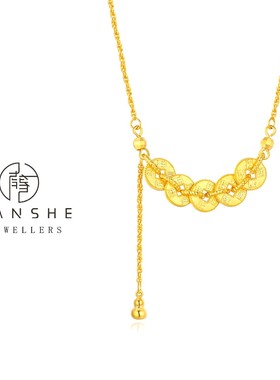 NANSHE/南奢中国风气质高级百搭五帝币项链 L1018