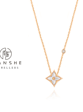 NANSHE/南奢 【V金版本】精工CNC轻奢尖花百搭项链L1156