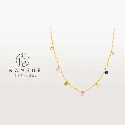 NANSHE/南奢 轻奢高级氛围感彩色项链 L1577