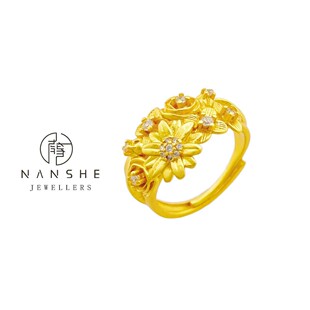NANSHE/南奢 繁花锦簇戒指开口戒L910