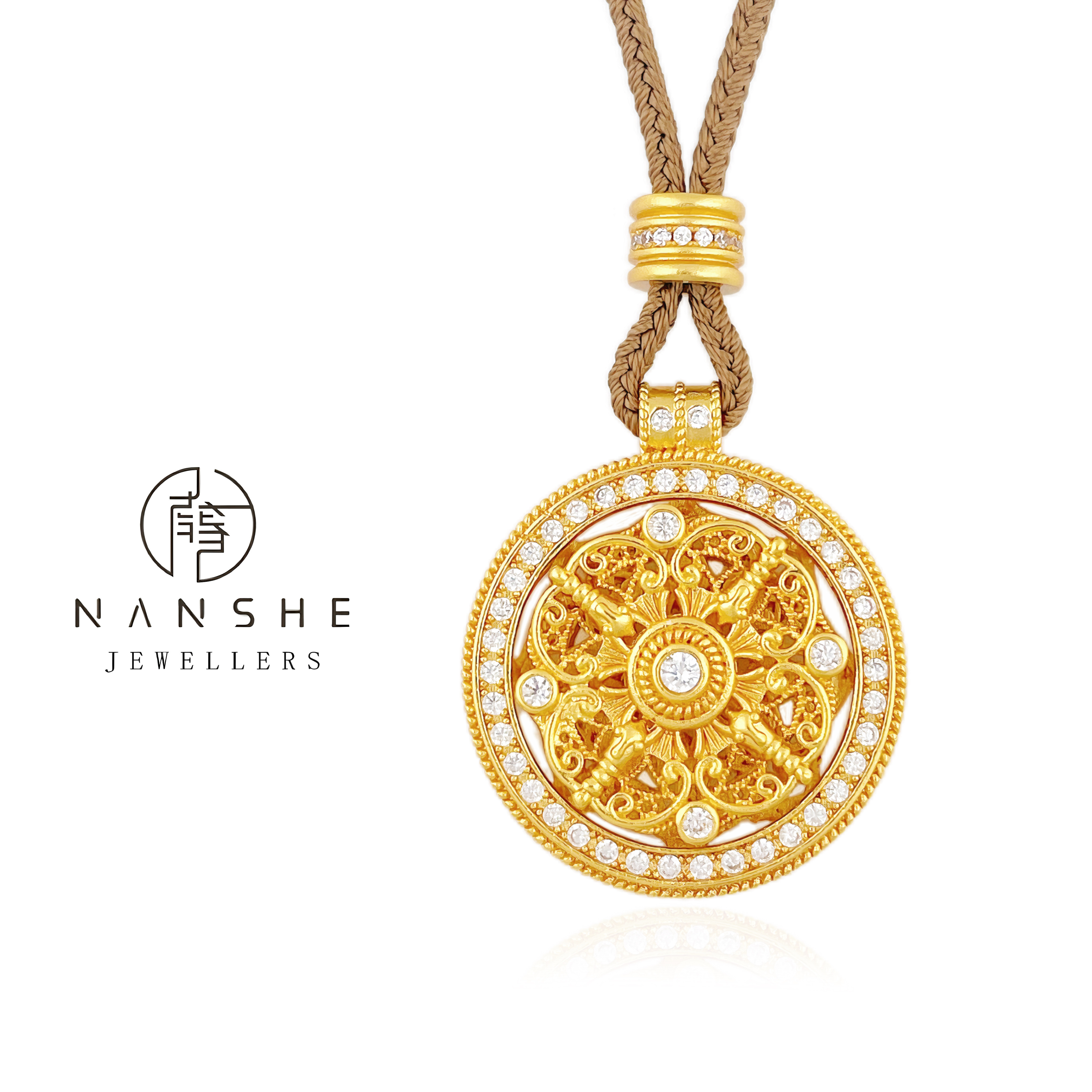 NANSHE/南奢 【时来运转】八宝罗盘新中式毛衣链