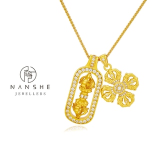 轻奢百搭项链L605 金色古法中式 NANSHE 南奢