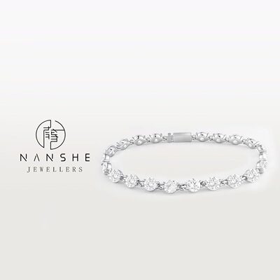 NANSHEN南奢 铜合金 八心八箭切割手链L1275