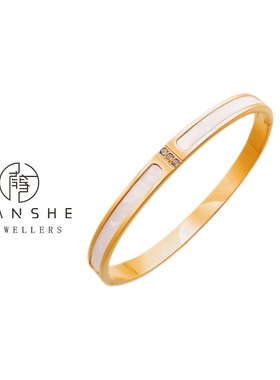 NANSHE/南奢 铜合金 贝壳手镯轻奢时尚简约小众