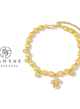 NANSHE/南奢 轻奢冬日鸢尾雪花猫眼手链