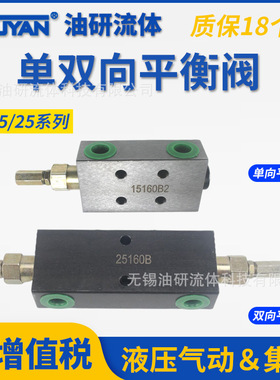 15160A液压15220AF单向25160A双向25220B平衡阀25330BFSPHY-H12L