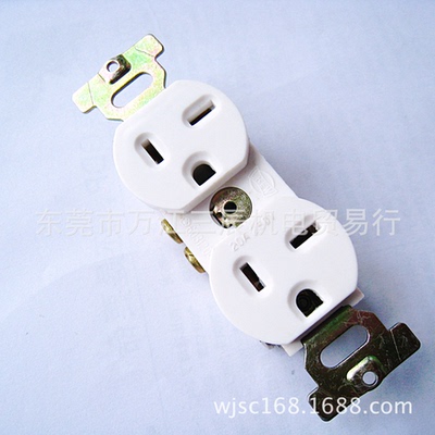 隆光LKEW5-20R美式二联插座LK3225F 20A250V铜接线暗装插座