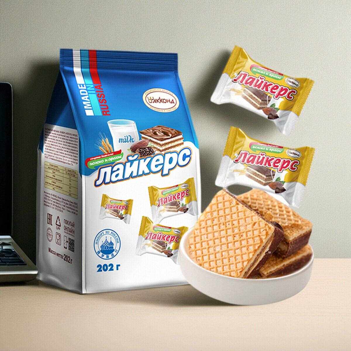 俄罗斯巧克力威化饼干 干俄多芙休闲 零食巧克力味夹心威化饼干