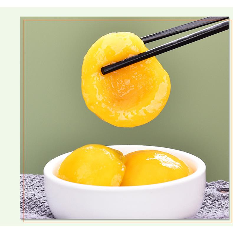 黄桃罐头商用大罐3公斤大桶装黄桃丁3kg水果罐头烘培餐饮酒店