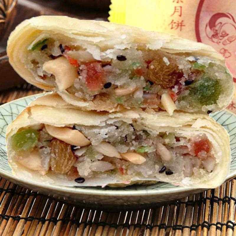苏式酥皮老式五仁月饼330个多口味糕点零食酥饼礼盒源头厂