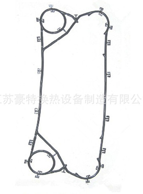 传特TRANTER GX145 板式换热器 胶垫 玻璃胶条 密封垫片