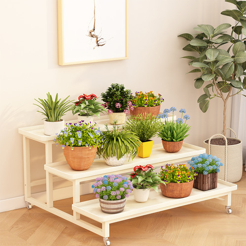 可移动花架阳台置物架多层花盆架