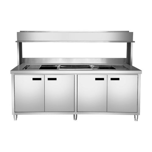 厂家直销奶茶店全套设备不w锈钢水吧台奶茶操作台工作台雪克台