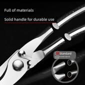 德国三头鹰强力鸡骨剪刀厨房剪鸡鸭鹅骨头专用多功能不锈钢剪子