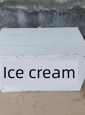 老式冰糕箱农村冰棍老箱子七八十年怀旧老物件摆件覆古旧家具道具