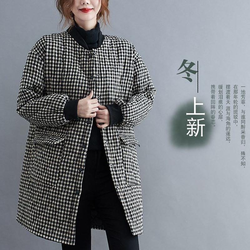 时尚好看的棉罩衣加绒女冬款个性简约围裙2024新款棉布大人大码厚