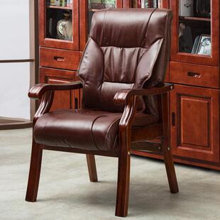 会议室麻将椅子棋牌室专用电脑椅办公室家用实木舒适久坐四脚椅